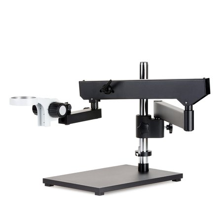 AMSCOPE 84mm Collar Articulating Arm with Base Plate for Stereo Microscopes ASB-84
